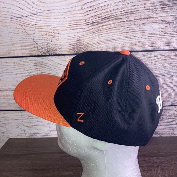 New Zephyr Men's Oregon State Beavers Adjustable Cap Black/Orange - Picture 4 of 11